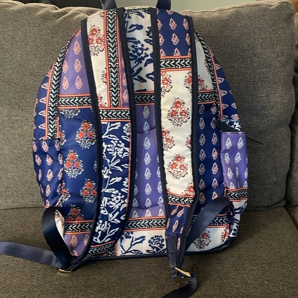 Anthropologie Satin-Like Patterned Backpack/Diaperbag | Like New Condition - Picture 2 of 6